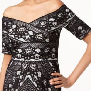 Stripe Lace Long Dress by Addrianna Pappel